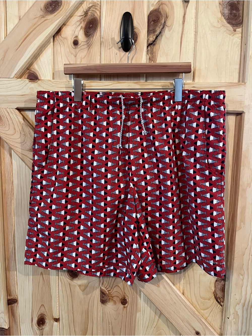 Columbia Omni-Shade Men’s Red Fish Bobber Swim Shorts XXL